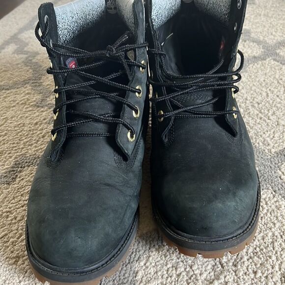 Timberland X NBA Toronto Raptors boys size 7 women size 9 Boots Black in GUC - Picture 3 of 10